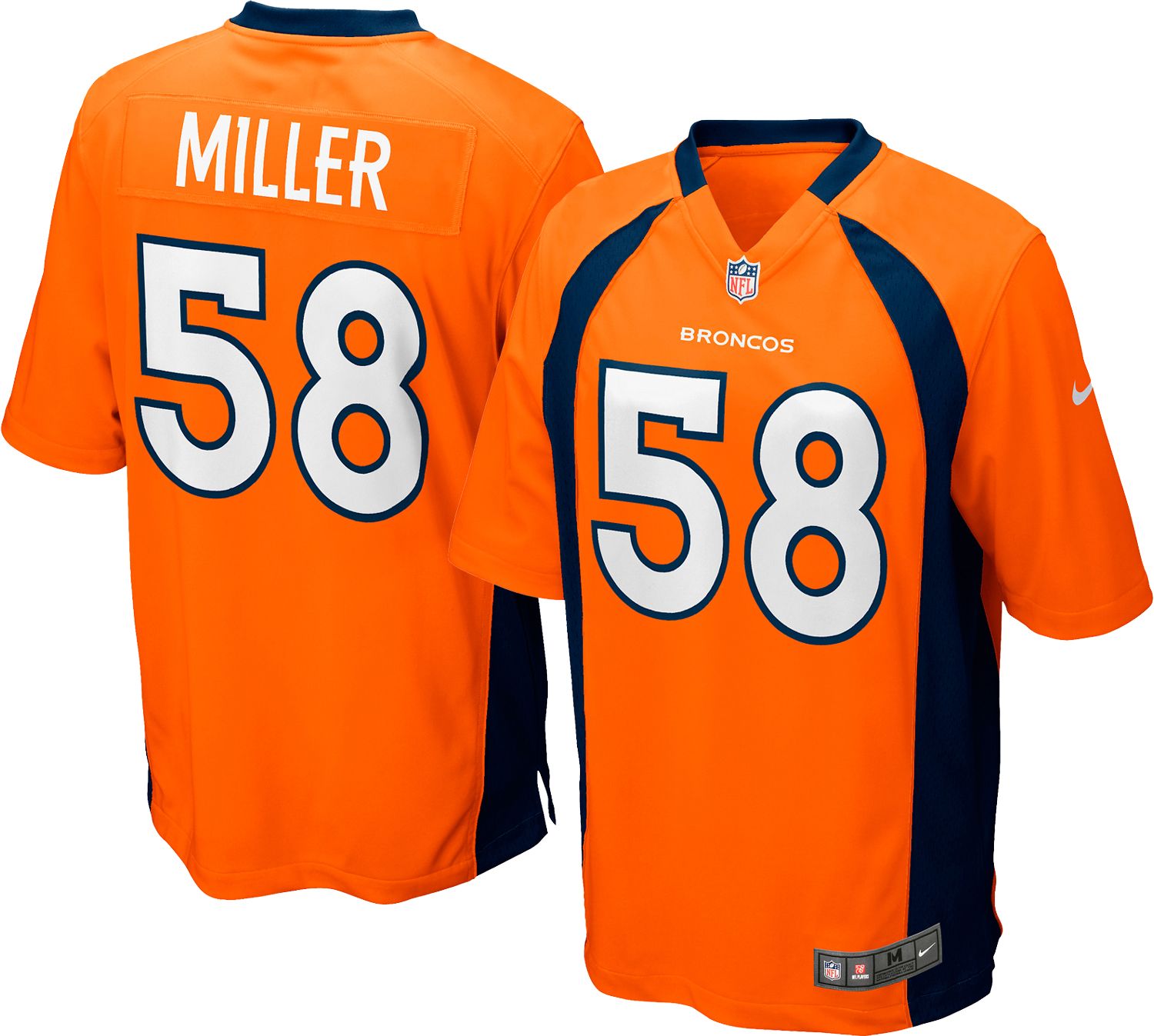 denver broncos baseball style jersey