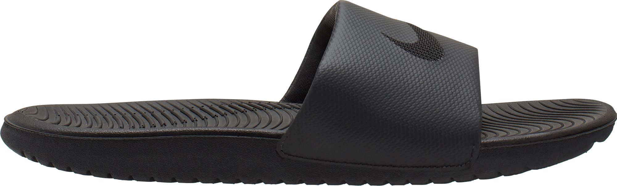nike men's slides black