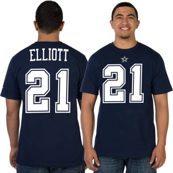 Nike Men S Dallas Cowboys Ezekiel Elliott 21 Pride Navy T Shirt Dick S Sporting Goods