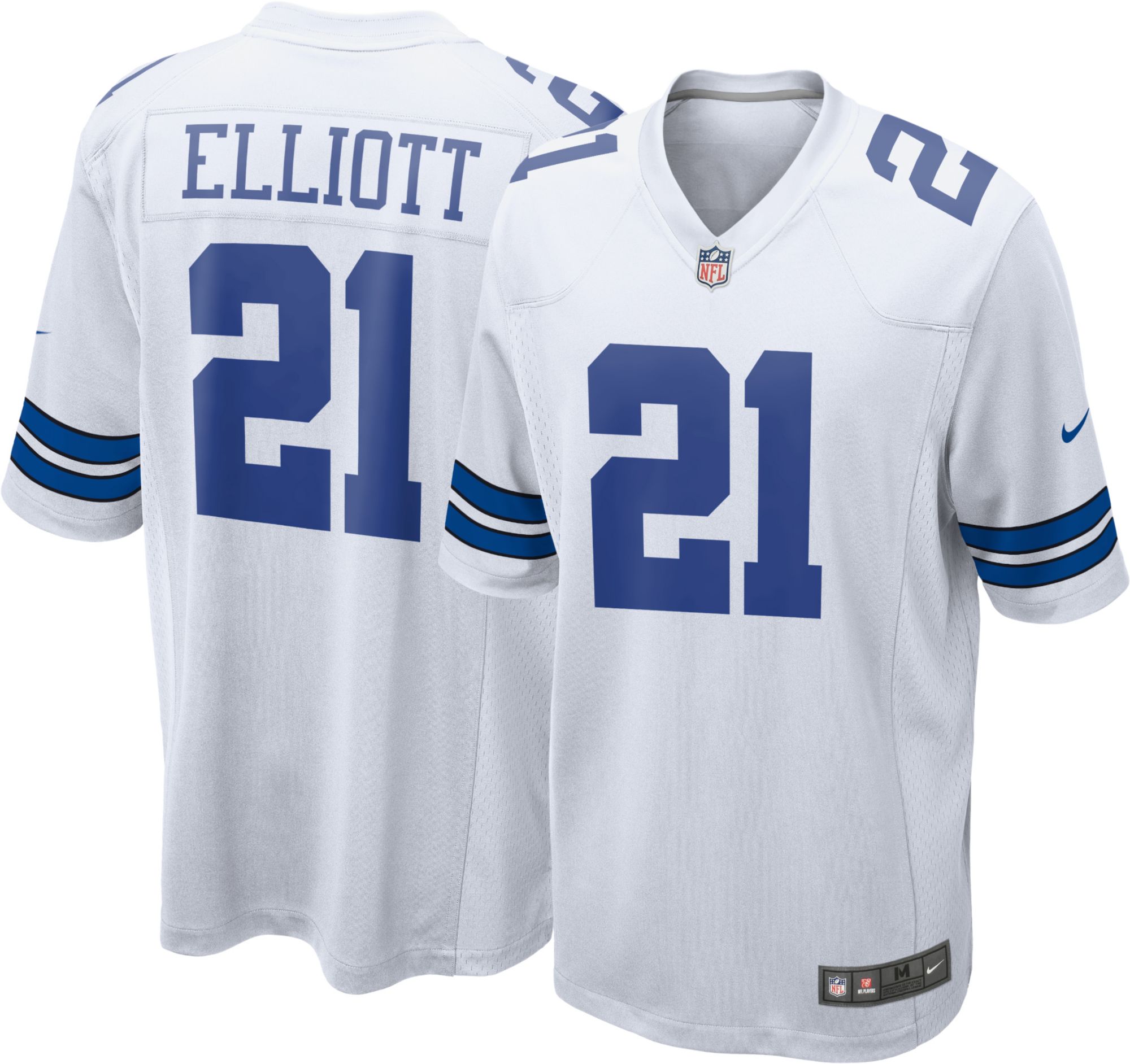 men's dallas cowboys ezekiel elliott nike navy game jersey