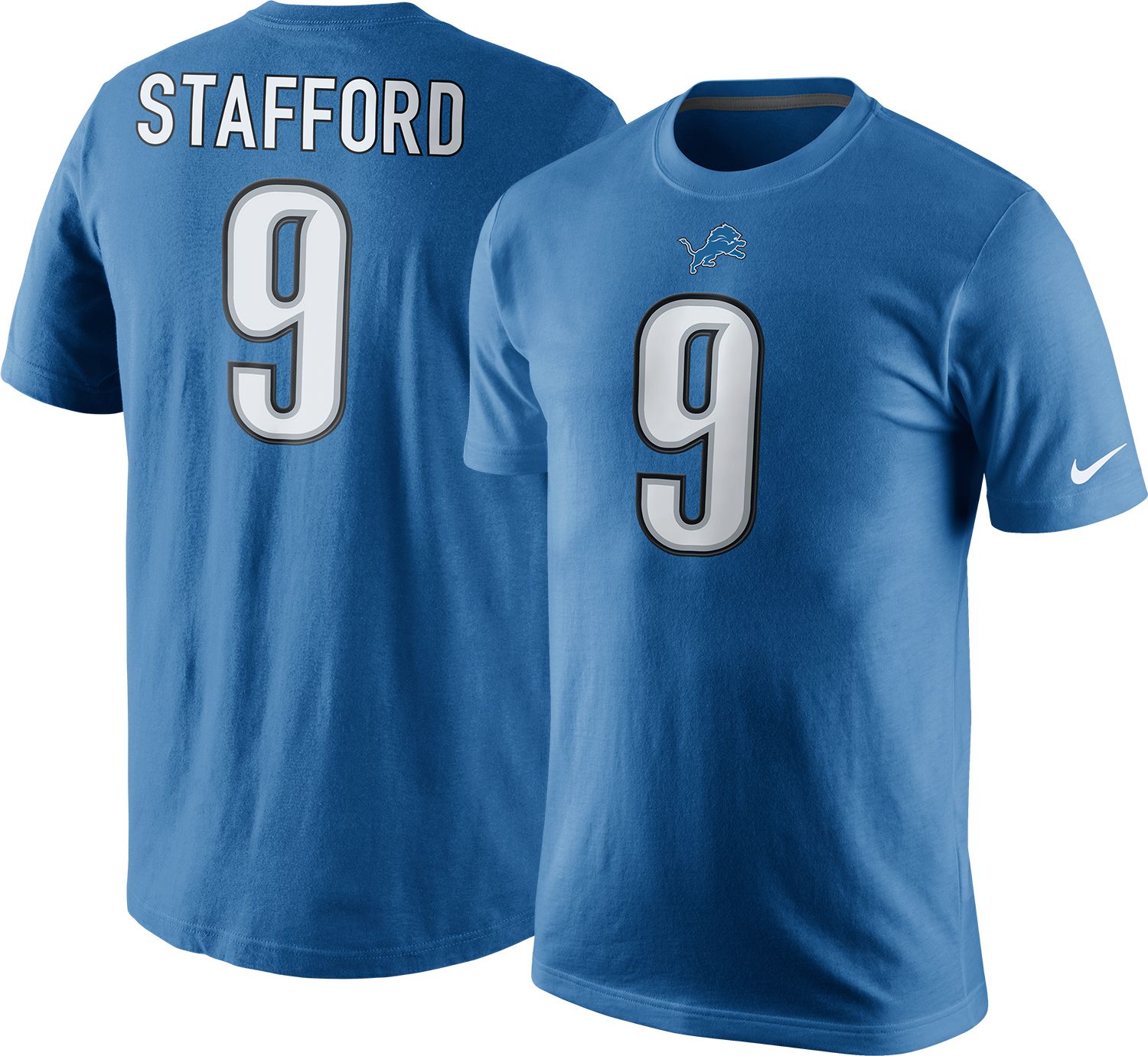 Matthew Stafford #9 Pride Blue T-Shirt 