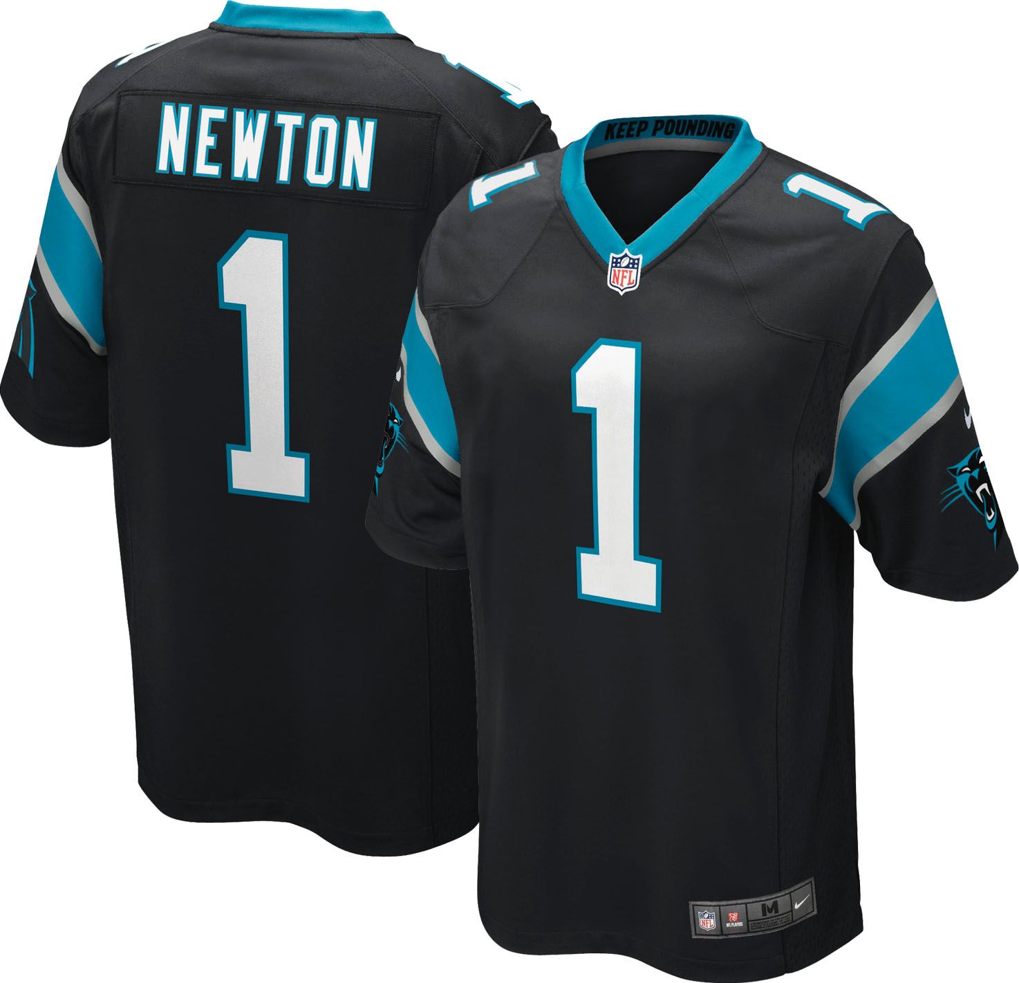 carolina panthers home uniform