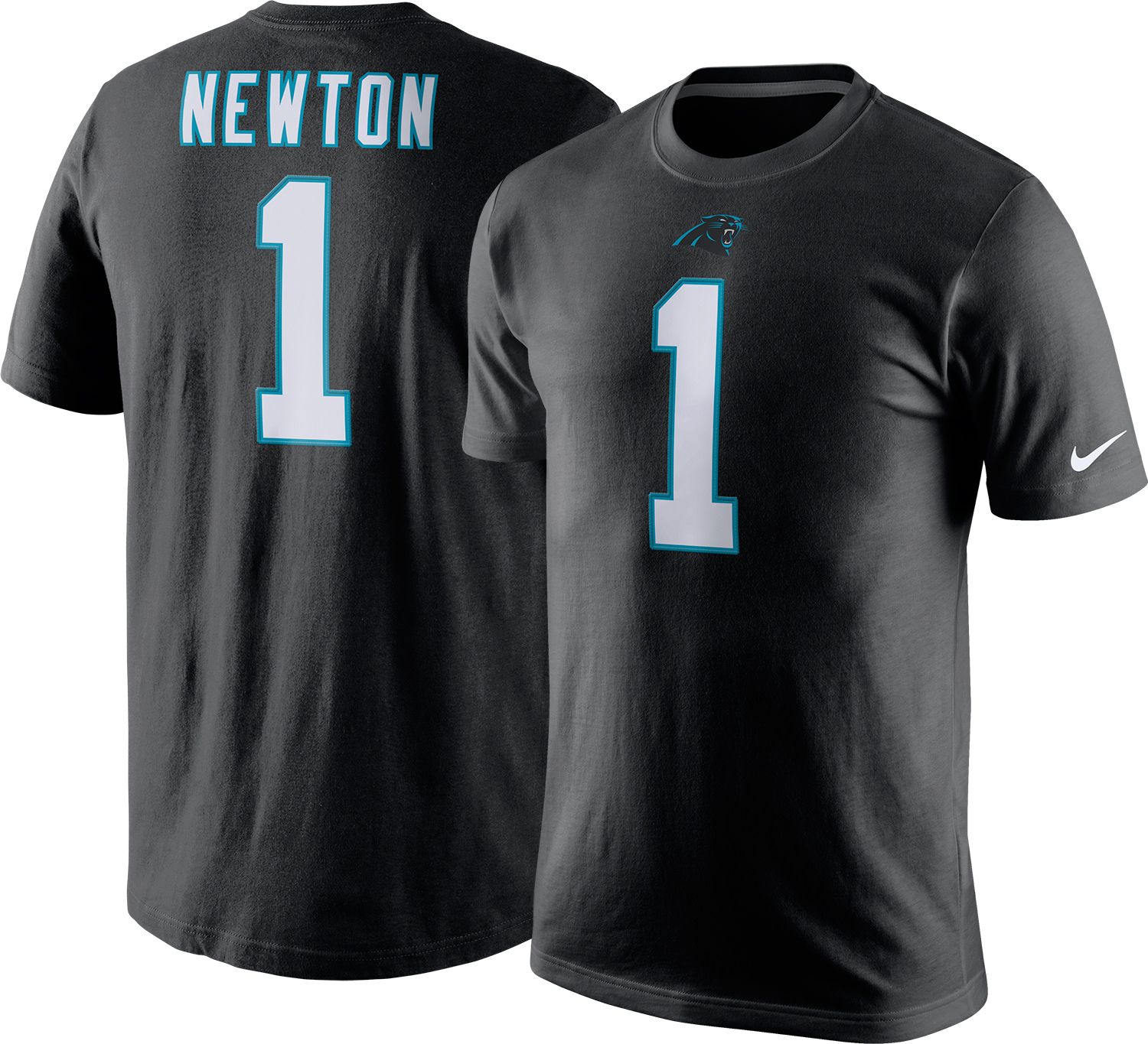 women's carolina panthers cam newton nike black game jersey