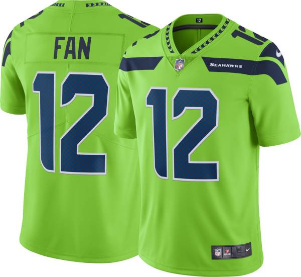 Nike Men's Seattle Seahawks 12th Fan #12 Turbo Green Limited Jersey