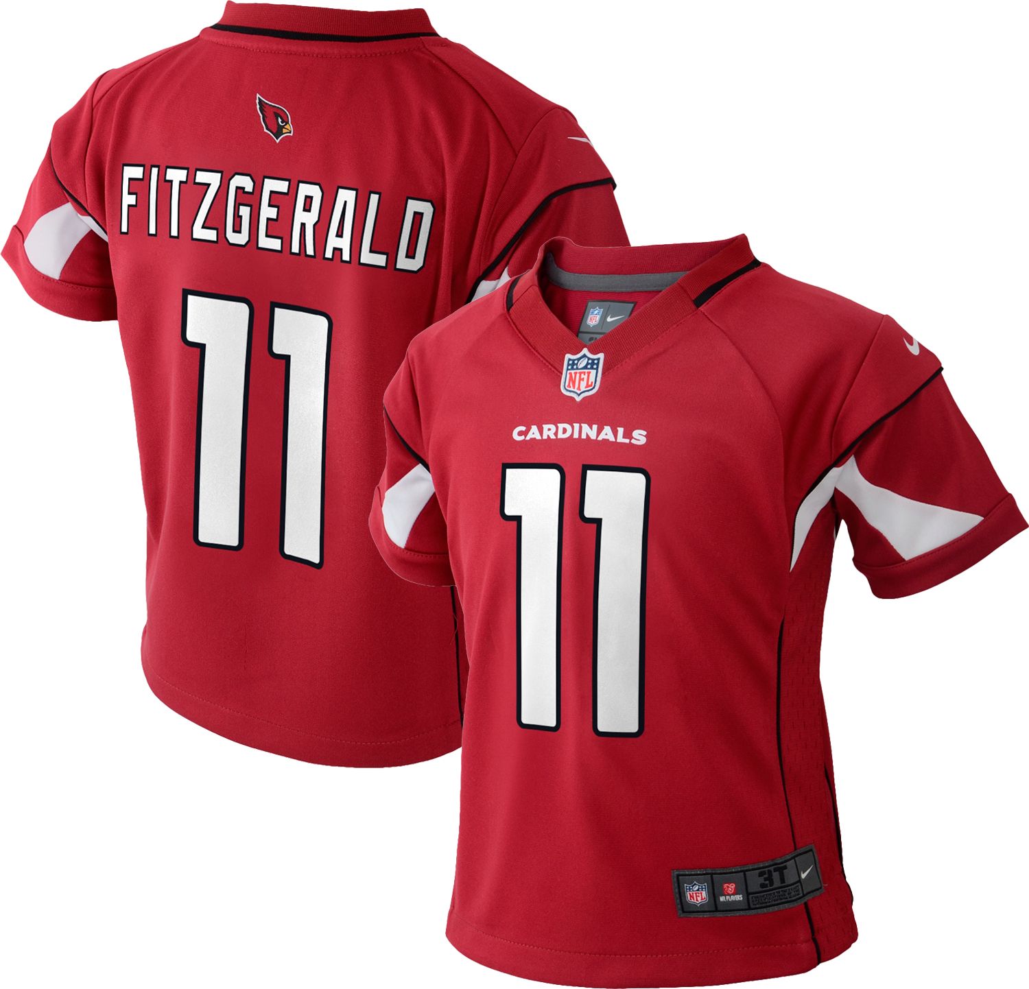 arizona cardinals black jersey fitzgerald