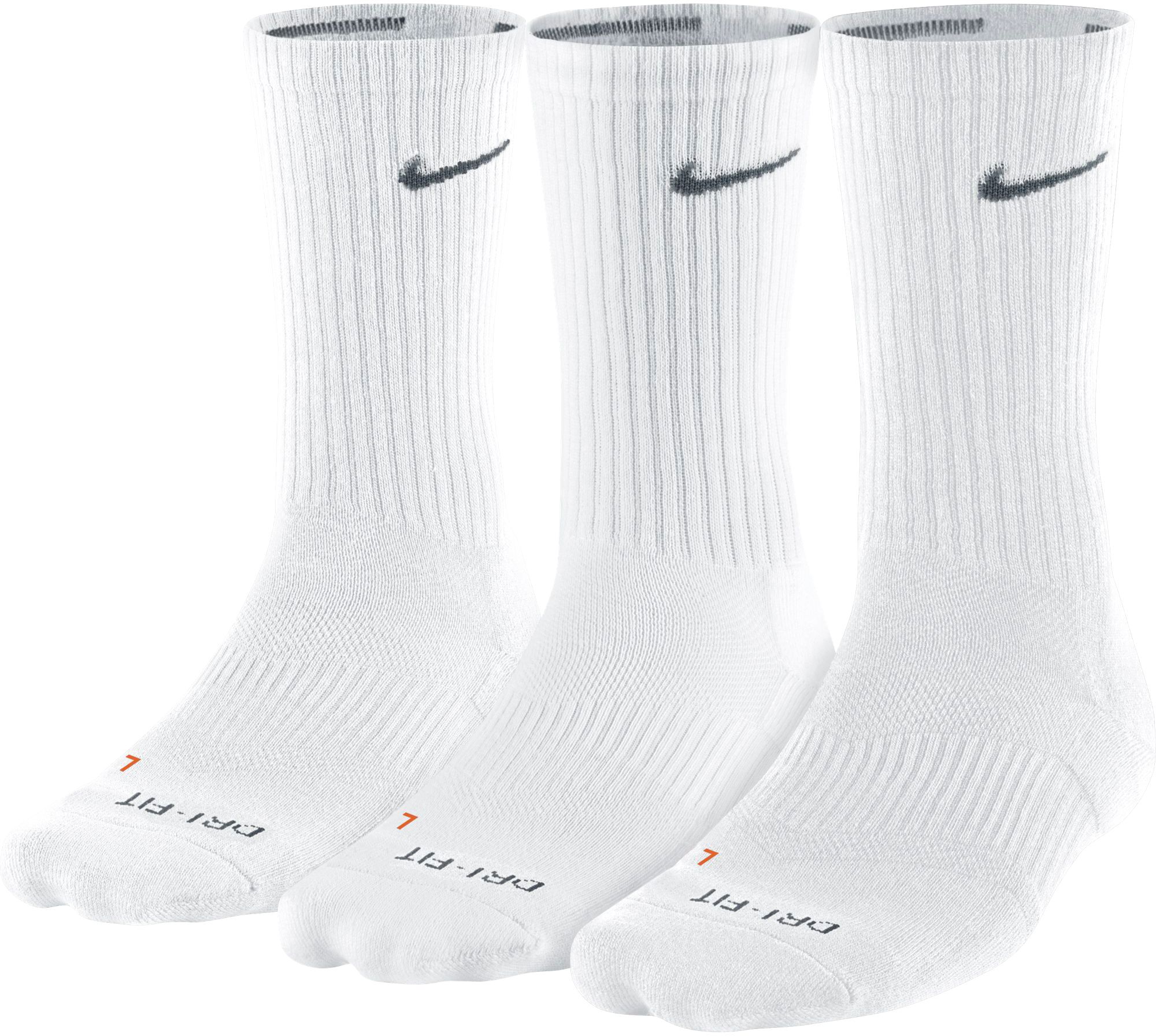 nike socks dri fit white