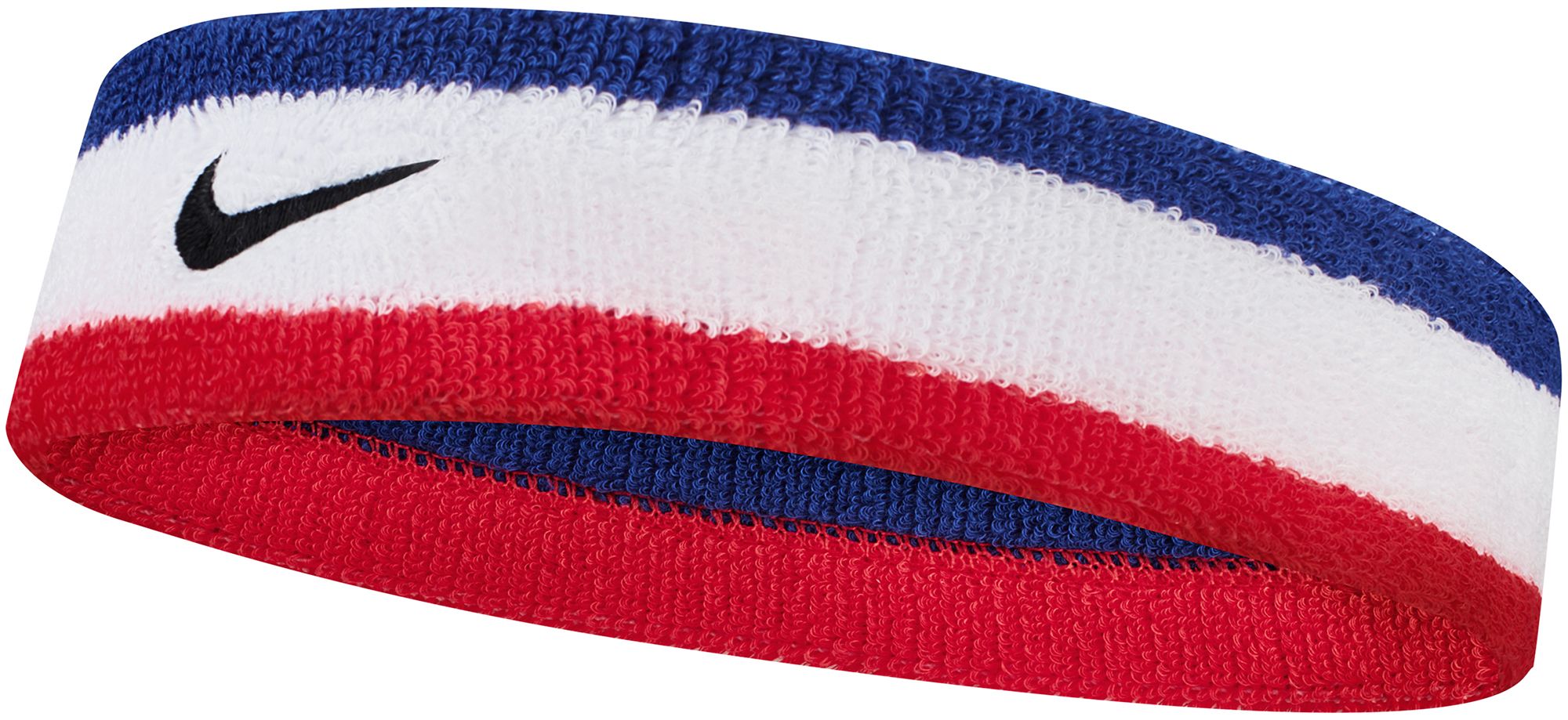 red white and blue nike headband