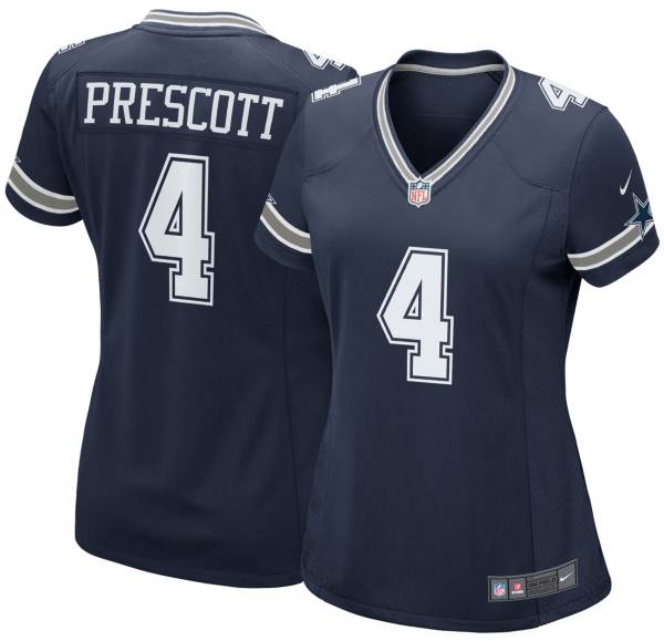 womens dallas cowboys dak prescott jersey authentic - Depop