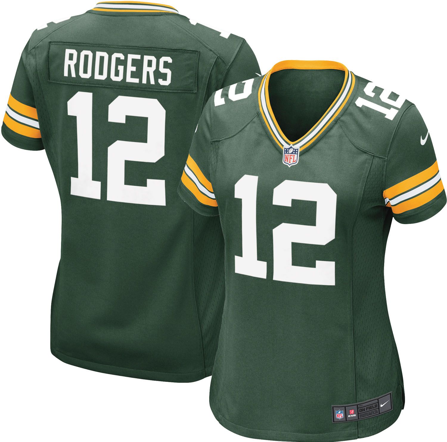 mens green bay packers aaron rodgers nike green game jersey