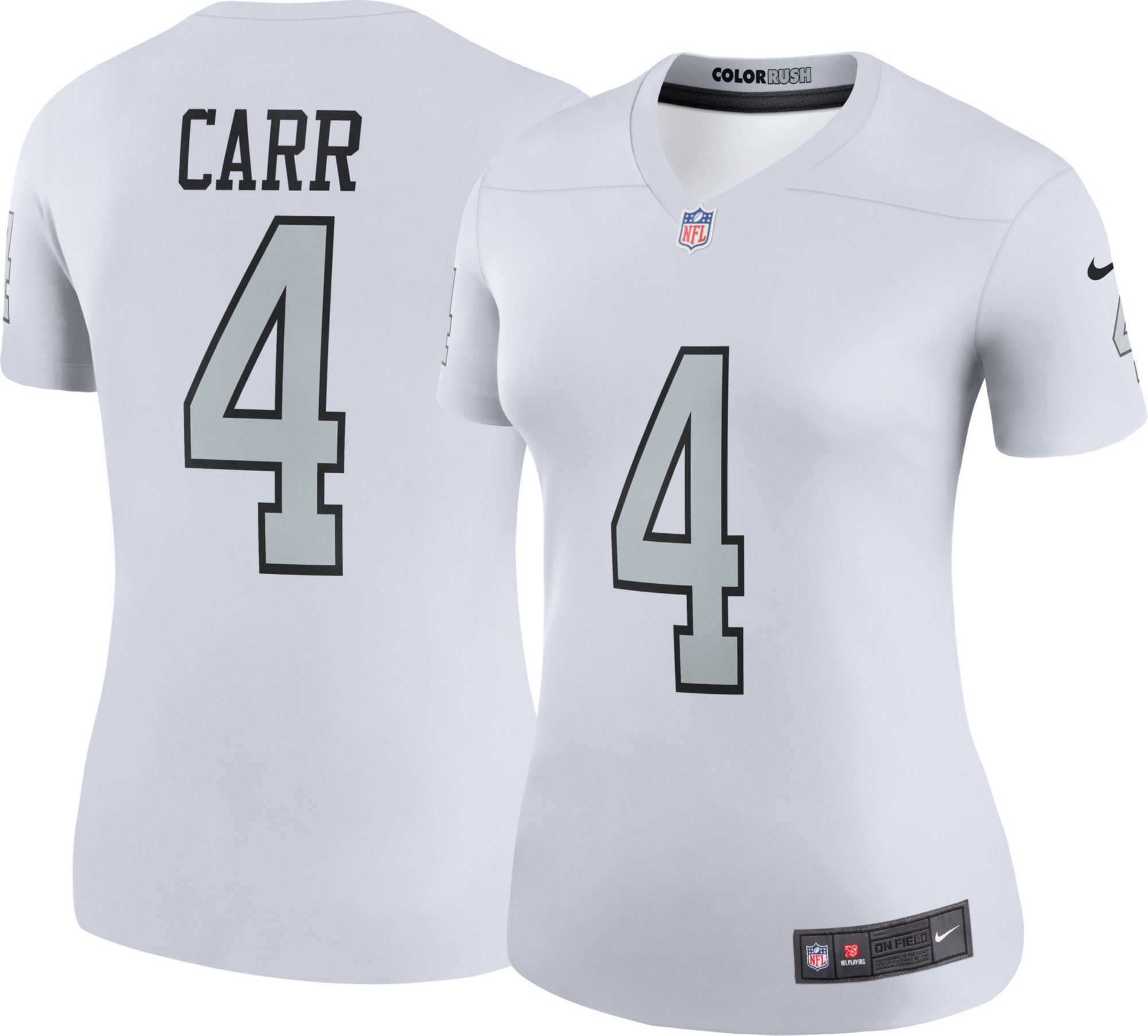 derek carr on field jersey