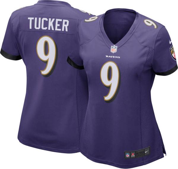 Nike Women's Baltimore Ravens Justin Tucker #9 Purple Game Jersey