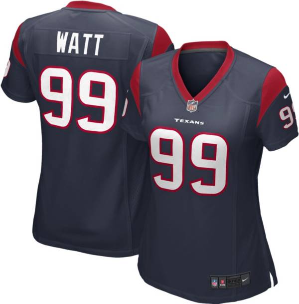 Nike Women's Houston Texans J.J. Watt #99 Navy Game Jersey