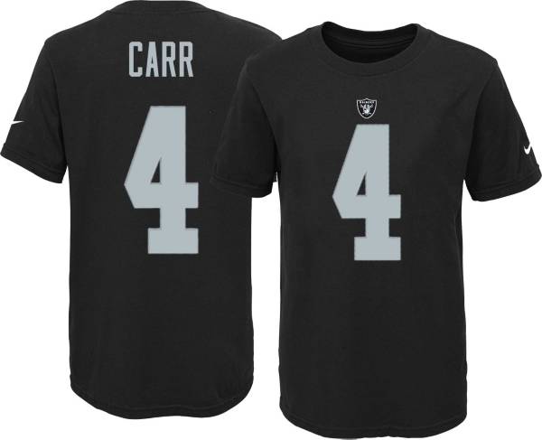 Nike Youth Las Vegas Raiders Derek Carr #4 Black T-Shirt product image