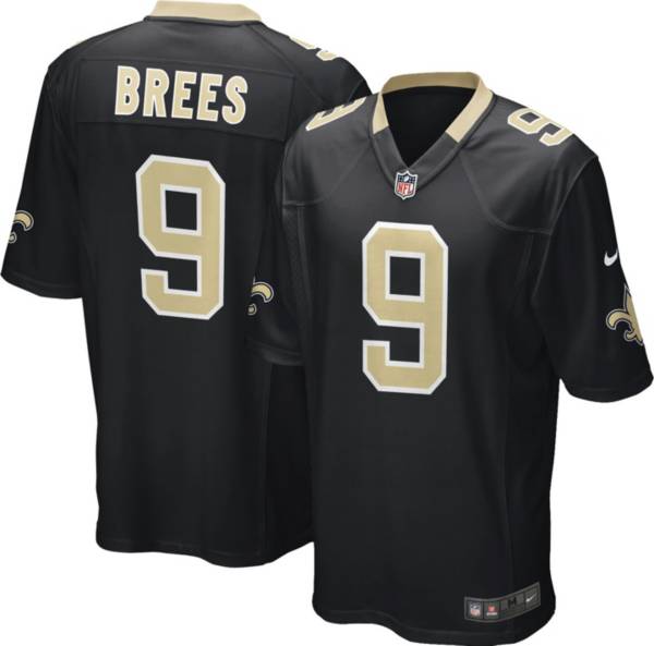 Nike Youth New Orleans Saints Drew Brees #9 Black Game Jersey