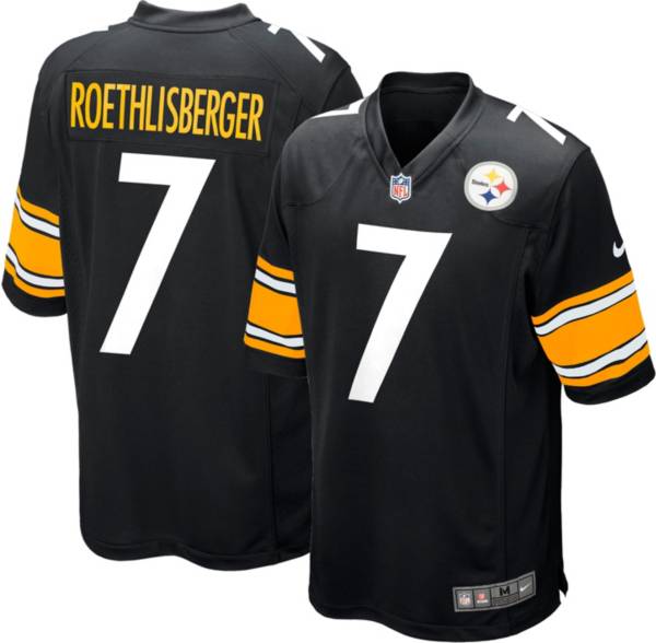 Nike Youth Pittsburgh Steelers Ben Roethlisberger #7 Black Game Jersey