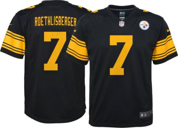 Steelers Jersey Ben Roethlisberger - Nike Youth Pittsburgh Steelers Ben Roethlisberger 7 Black Game Jersey Dick S Sporting Goods