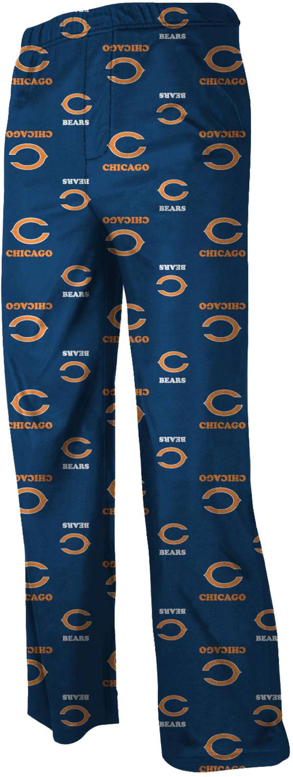 NFL Team Apparel Youth Chicago Bears Team Print Navy Jersey Pants product image