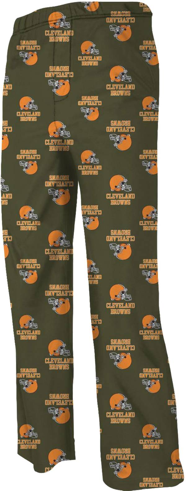 NFL Team Apparel Youth Cleveland Browns Team Print Brown Jersey Pants product image
