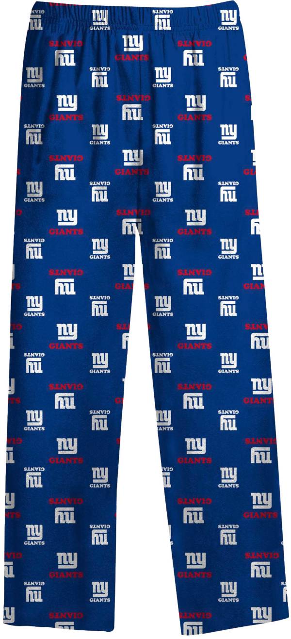 NFL Team Apparel Youth New York Giants Team Print Royal Jersey Pants product image