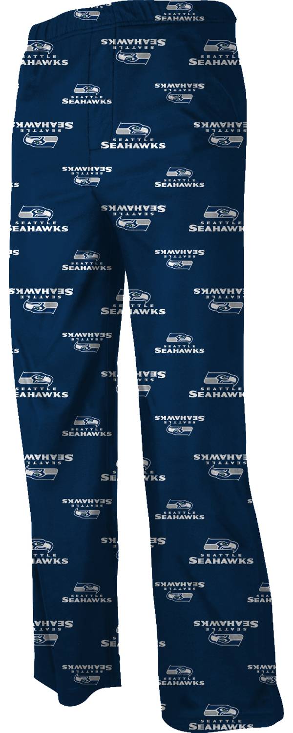 NFL Team Apparel Youth Seattle Seahawks Navy Printed Jersey Pants product image
