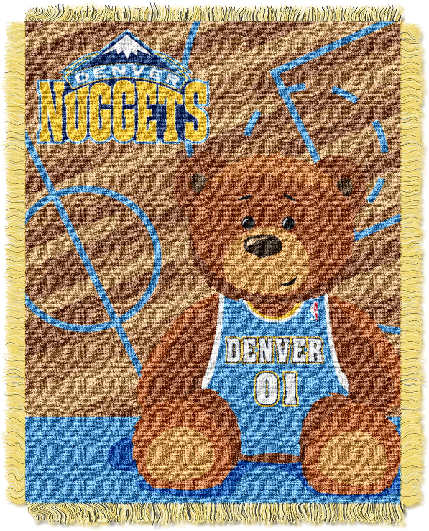 TheNorthwest Denver Nuggets 36'' x 46'' Half Court Jacquard Woven Baby Blanket