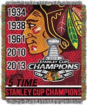 NHL Home Ice Advantage Woven Tapestry Throw Chicago Blackhawks