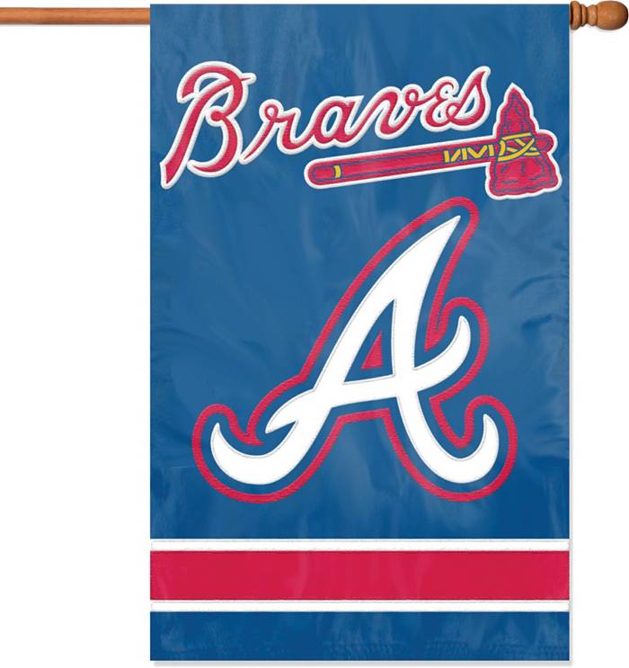 Flag of the Atlanta Braves, american pro, Stock Video