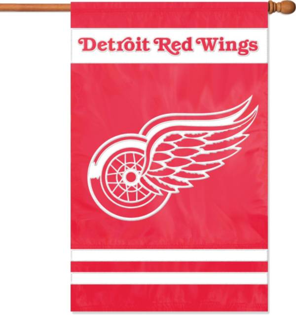 Party Animal Detroit Red Wings Applique Banner Flag