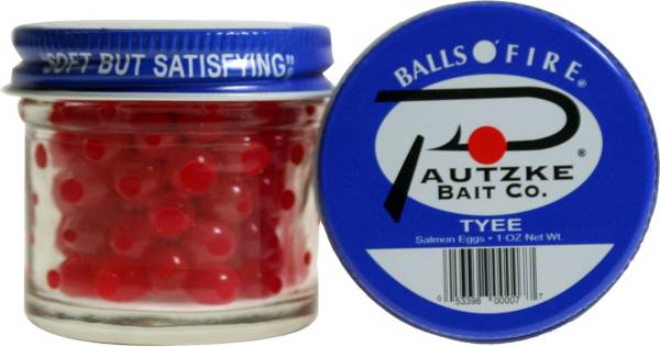 Pautzke Bait Balls O' Fire Green Label Salmon Eggs – 1 Ounce Jar, Freshwater Fishing
