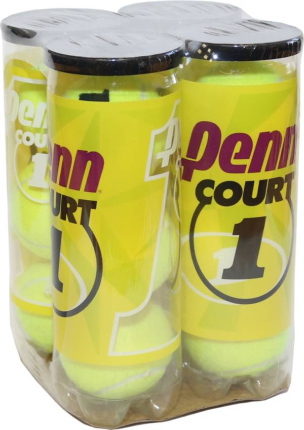 Penn Court One Heavy Duty Tennis Balls – 4 Can Pack