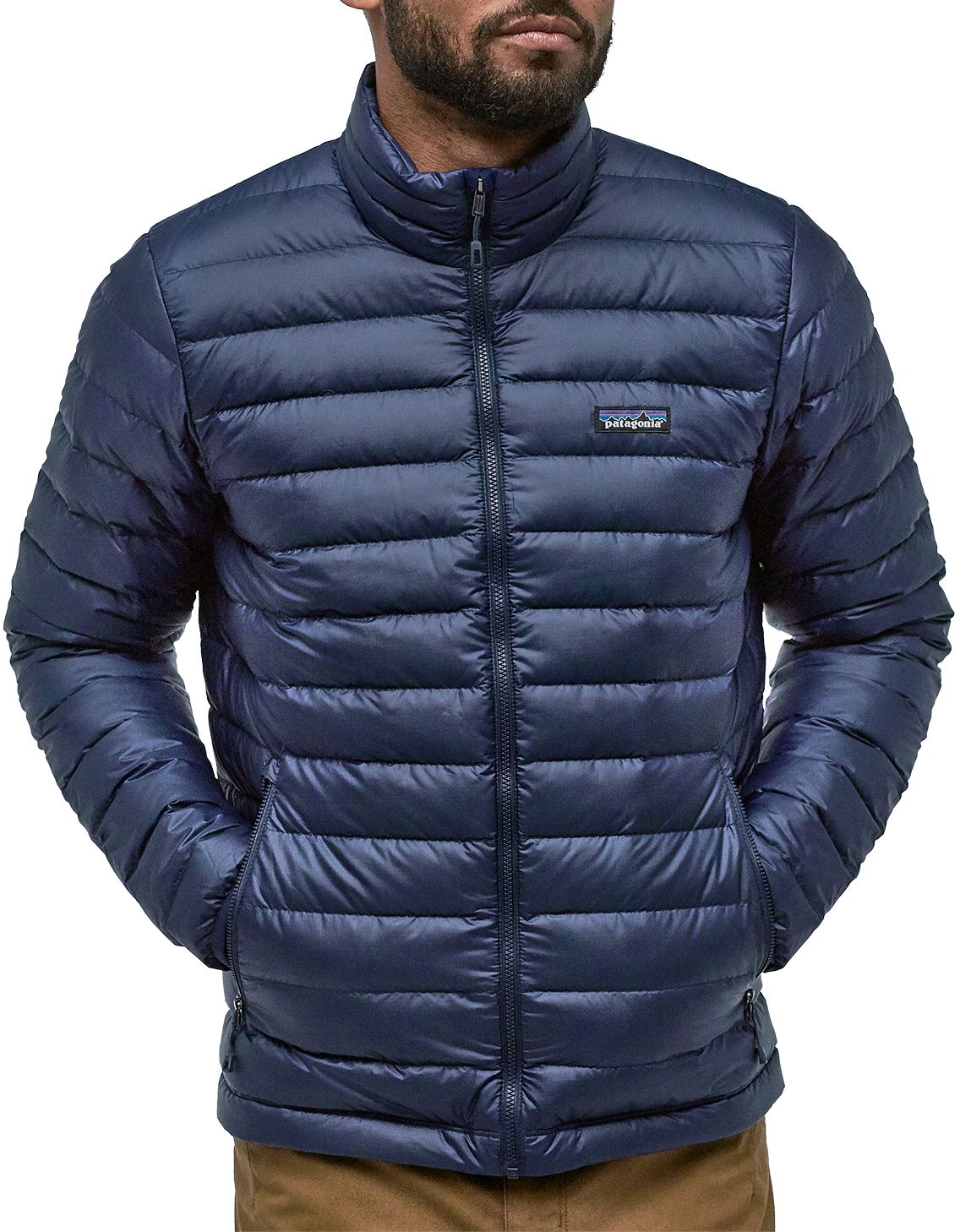 patagonia down sweater hoody classic navy