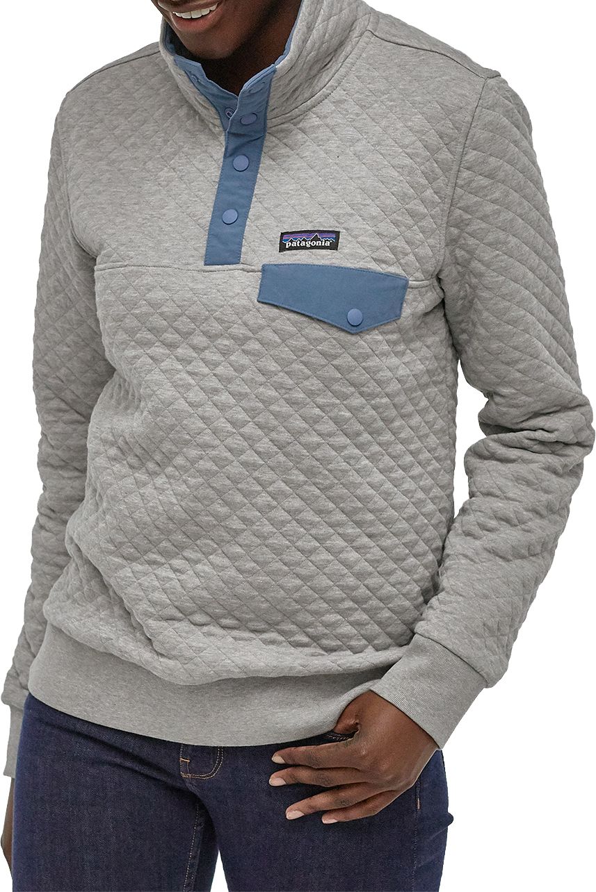 womens quilted quarter zip pullover