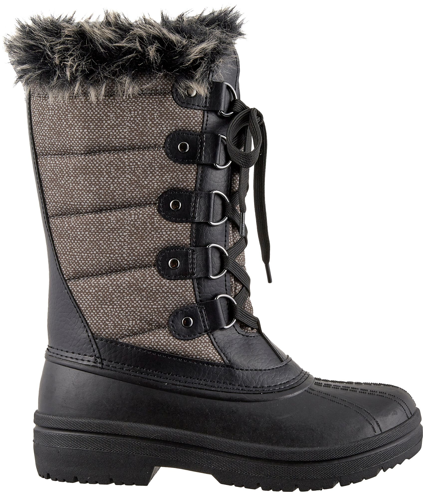 ladies rubber sole boots