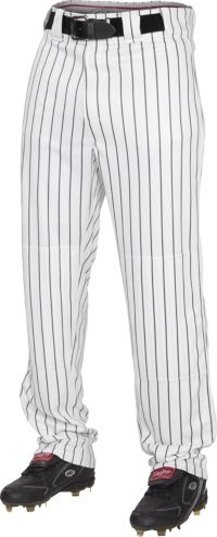 Badger Sport Adult Pinstripe Baseball Pant | Baseball | Pants White/Red / M