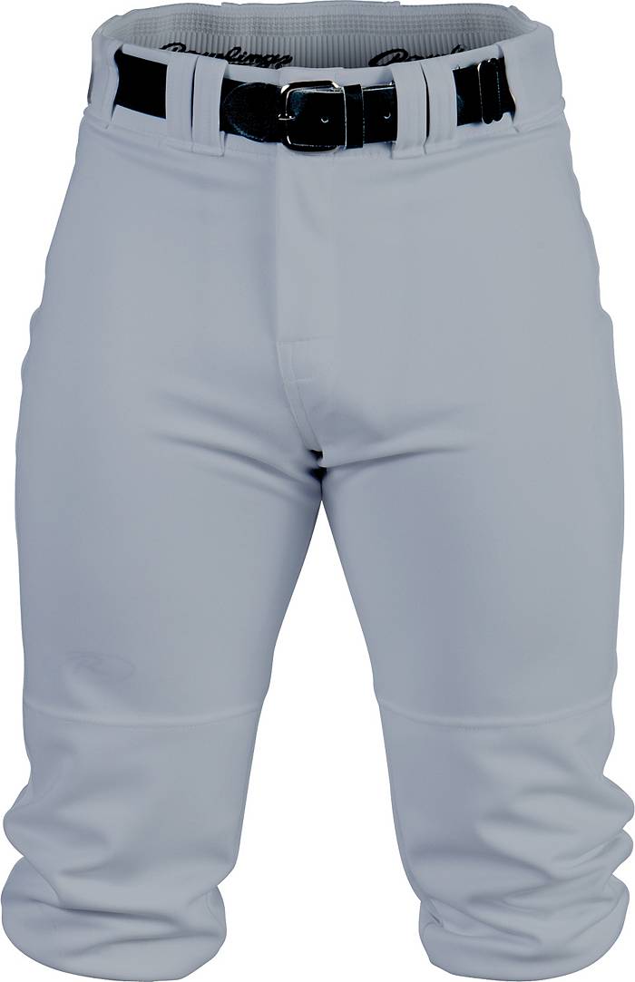 Rawlings Premium Knee-High Knicker Baseball Pants - Adult - Grey - Large