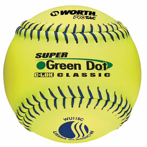 Worth 11” USSSA Super Green Dot Slow Pitch Softball