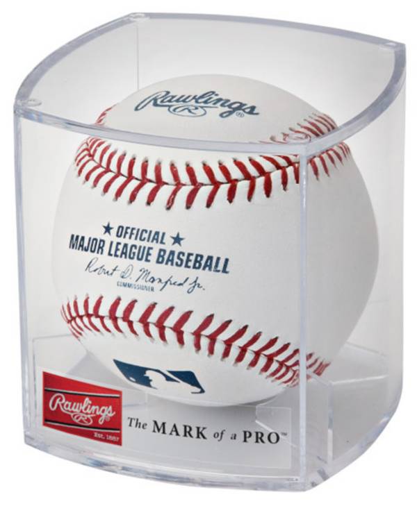 Rawlings MLB Official Game Baseball w/ Display Case Dick's Sporting Goods