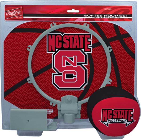 Rawlings NC State Wolfpack Slam Dunk Basketball Softee Hoop Set