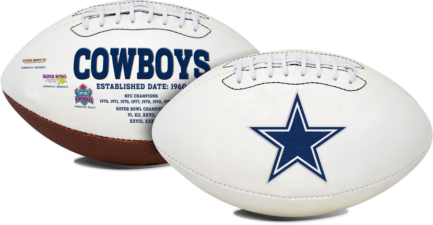 dallas cowboys signature football