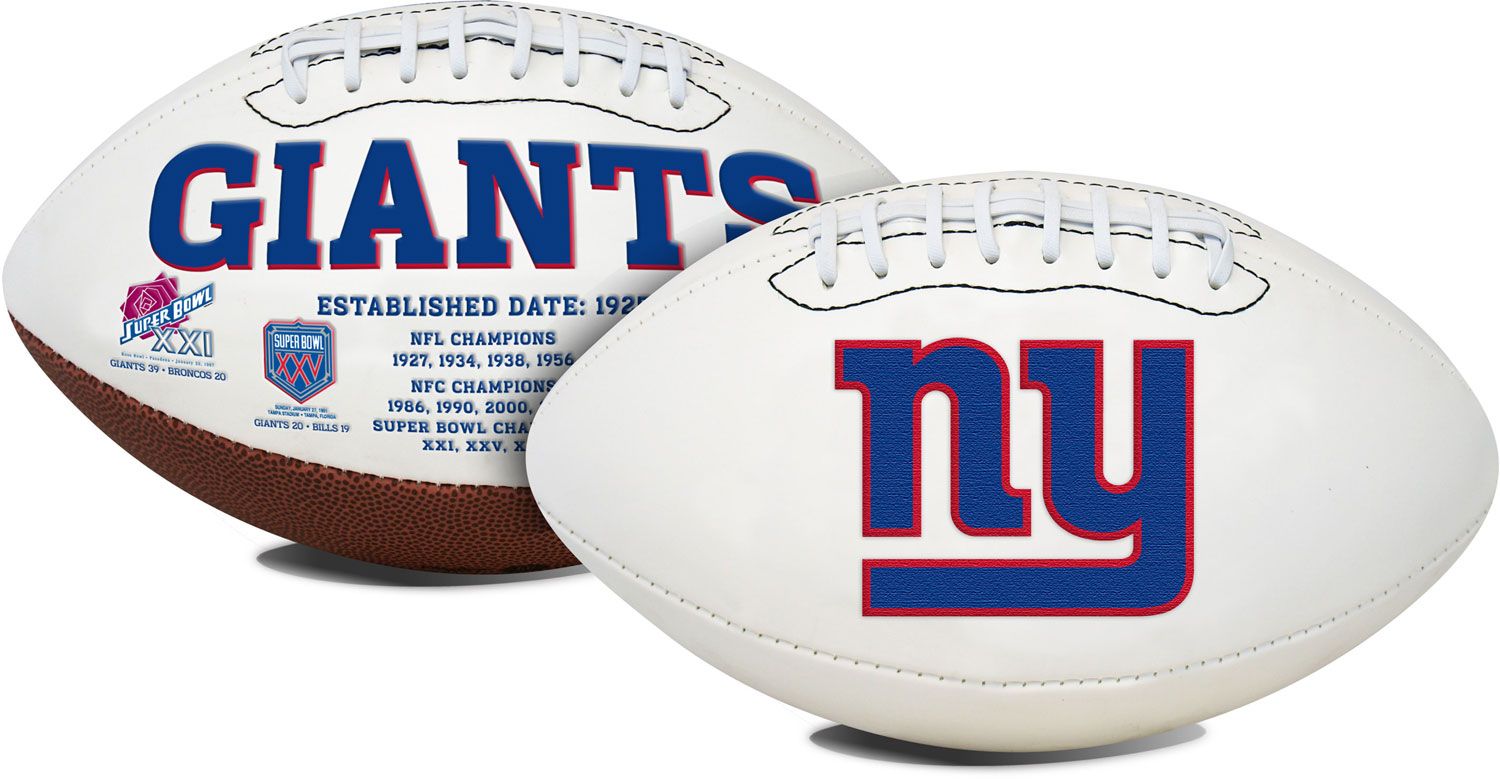 giants autographed football