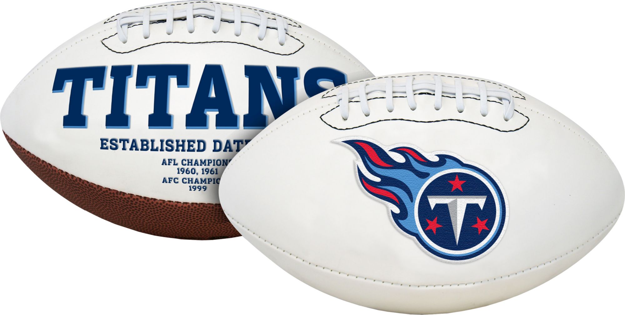 tennessee titans autographed football