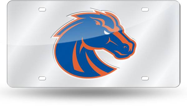 Rico Boise State Broncos Silver Laser Tag License Plate