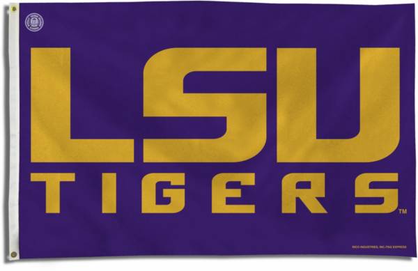 Rico LSU Tigers Purple Block Letter Banner Flag product image