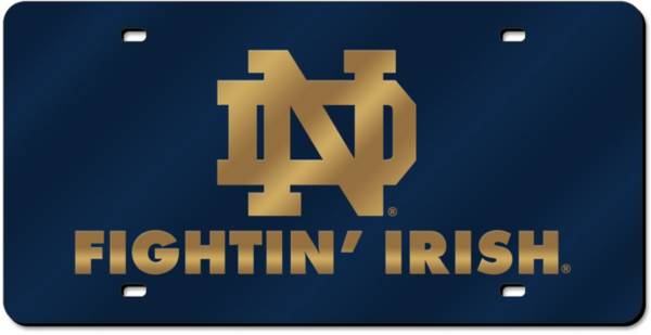 Rico Notre Dame Fighting Irish Navy Laser Tag Plate product image