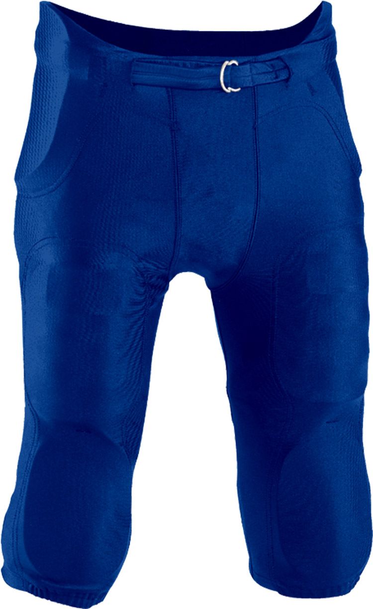 Black Riddell Adult L Black Integrated Knee Football Pants #4385 