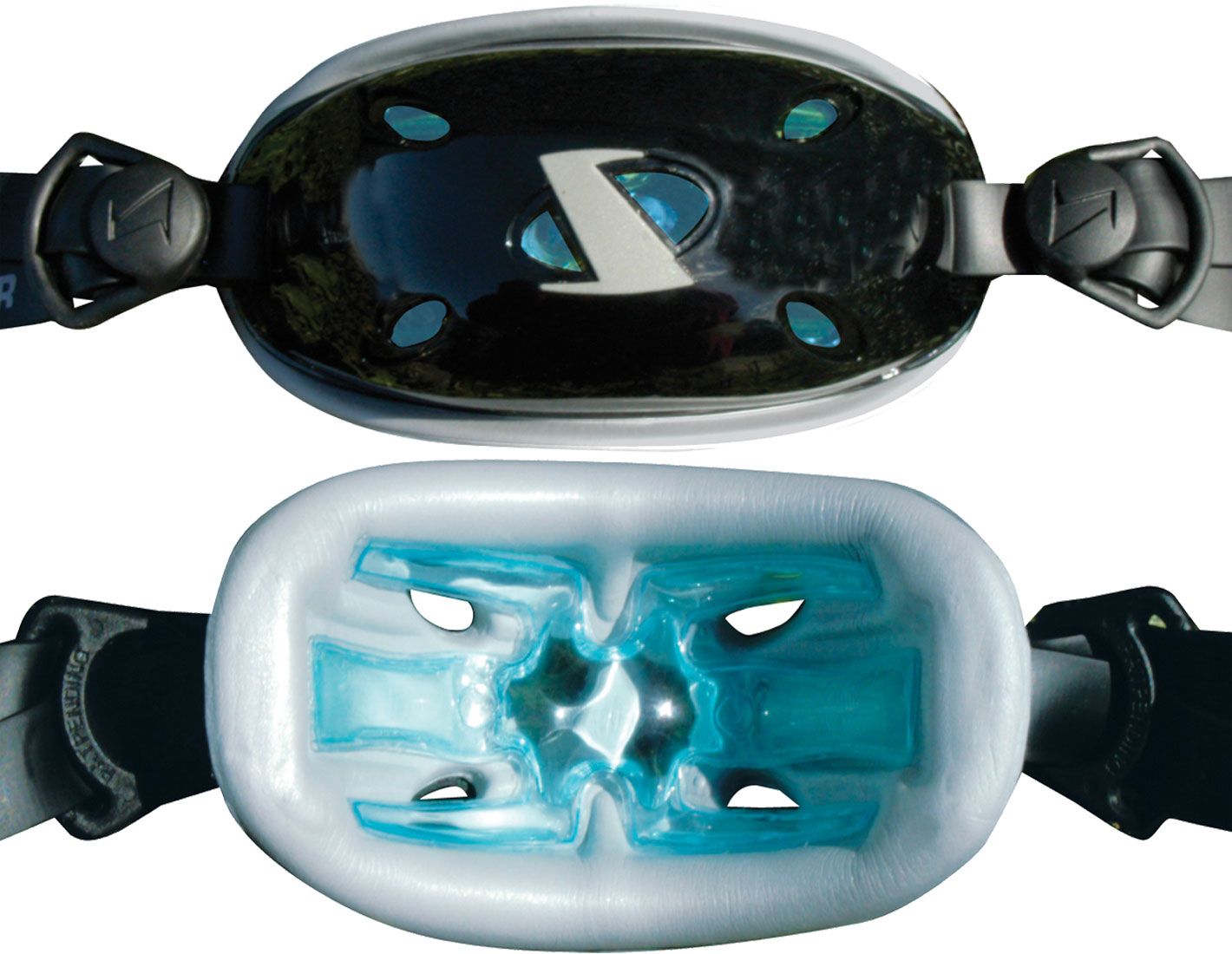 SportStar X1 GX-4 Football Chinstrap - Black L/XL, Gel Foam Combo For Impact Protection