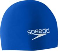 Speedo Elastomeric Solid Silicone Swim Cap - Blue