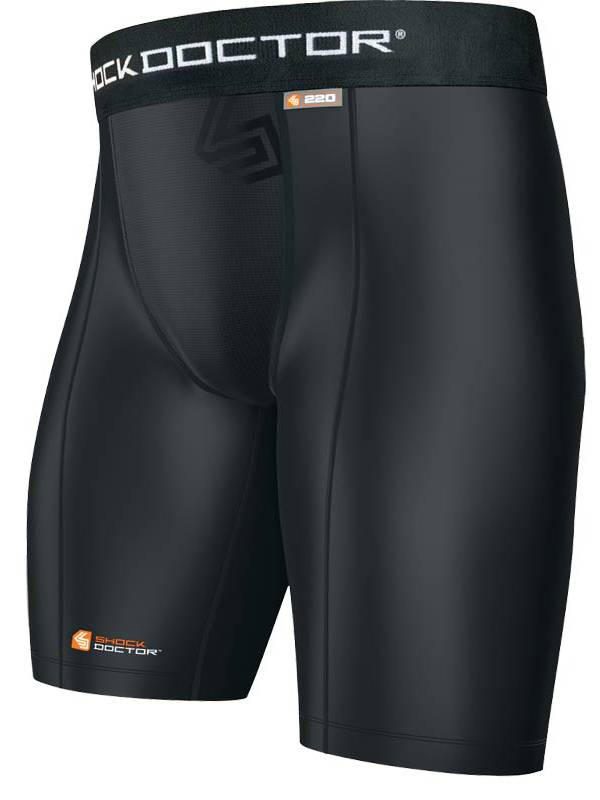  Shock Doctor Double Compression Short with Cup (Included).  Adult and Youth. Baseball, Football, Hockey, Softball, Lacrosse. :  Clothing, Shoes & Jewelry