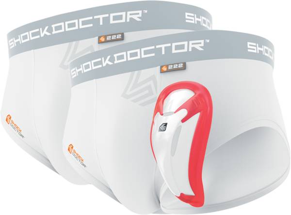 Shock Doctor Core 2 Pack Brief With Bioflex Cup Waist-22- 24, Boys Size-  Small