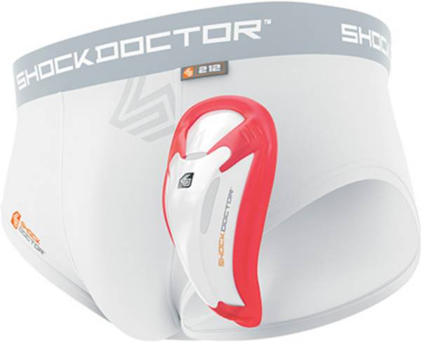 Shock Doctor Boys Ultra Pro Boxer Brief Carbon Flex Cup Underwear Gray New
